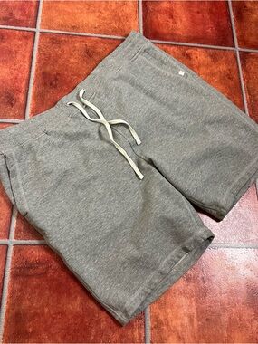 Outerknown Men's Heather Gray Drawstring Cotton Shorts
